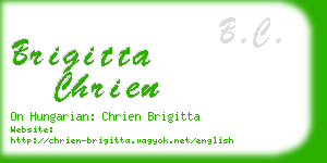 brigitta chrien business card
